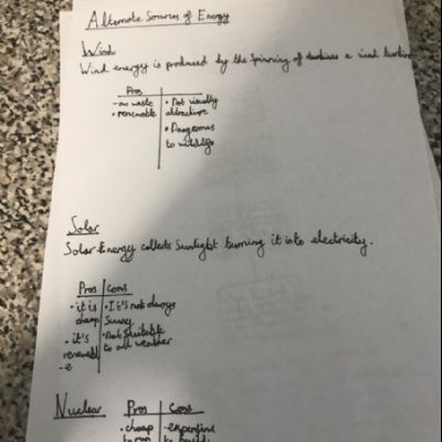 Dion Y6 Science research